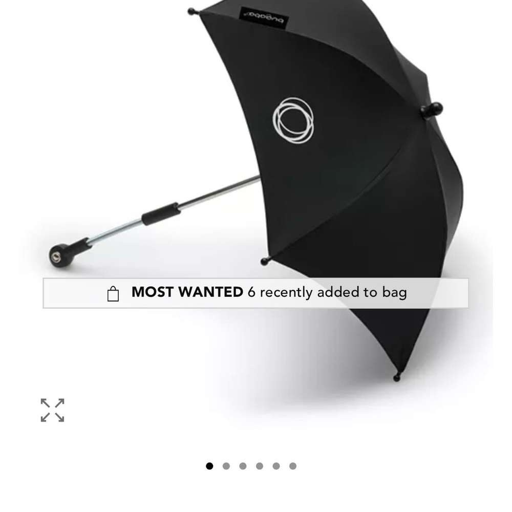 Black and Silver Umbrella